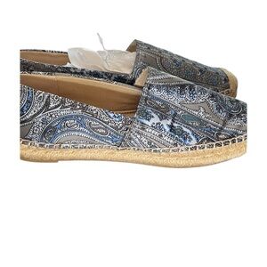 Sam Edelman Blue and Gray Espadrille Flats